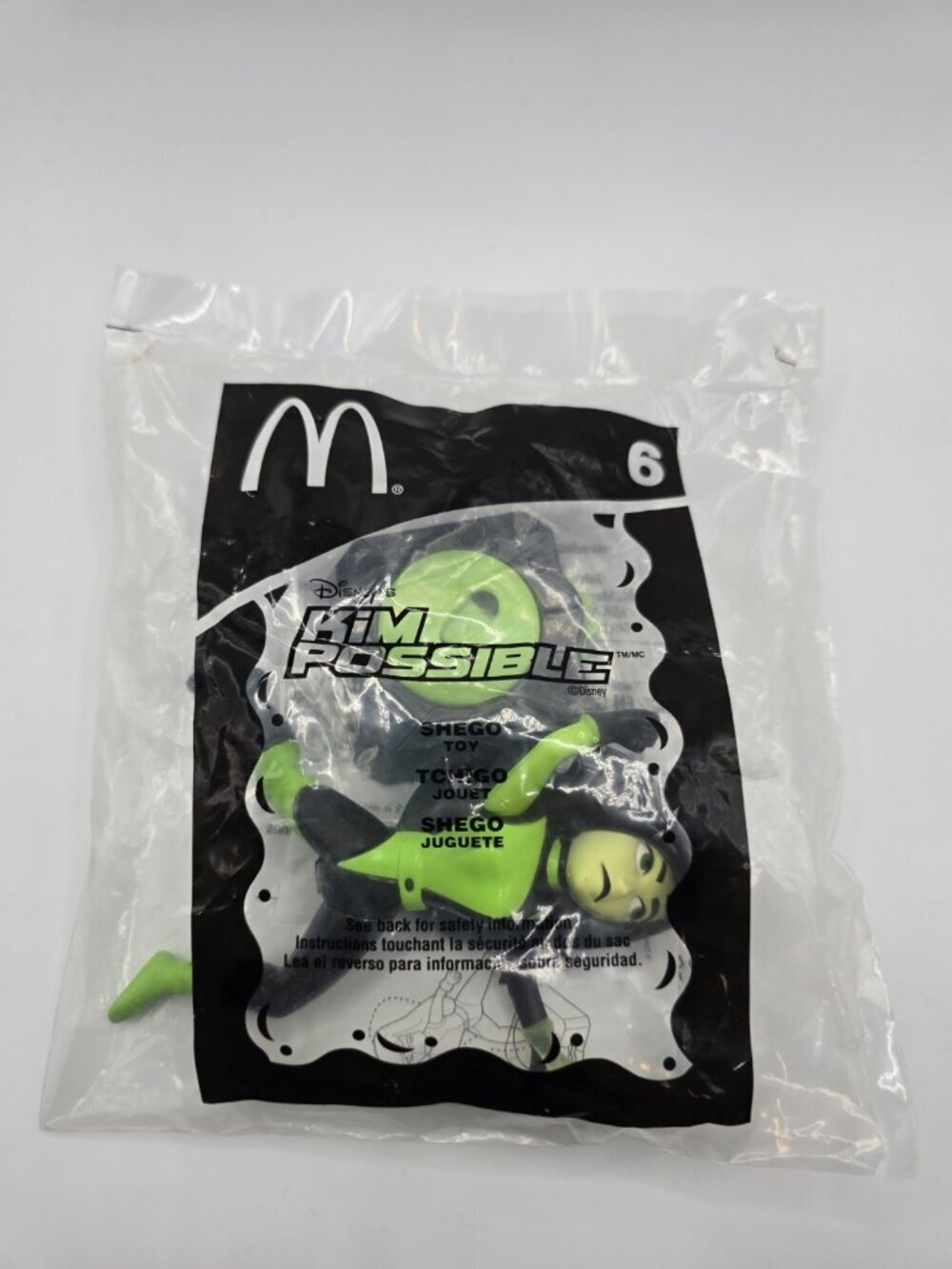 2003 McDonald’s Happy Meal Toy Disney Kim Possible Shego #6 Sealed